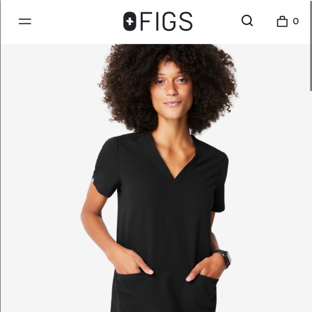 Figs Technical Collection Casma Three Pocket Scrub Top